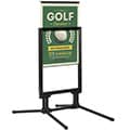 22w x 28h, 24w x 36h, 30w x 40h Outdoor Sidewalk Sign w/Slide-In Frame, Blk, Slvr