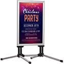 22w x 28h, 24w x 36h, 30w x 40h Outoor Sidewalk Sign w/Snap Frame, Blk, Slvr