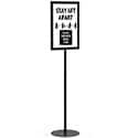 8 1/2w x 11h, 11w x 14h, 11w x 17h or 14w x 22h Floor Sign Stand; 36' Fixed Height