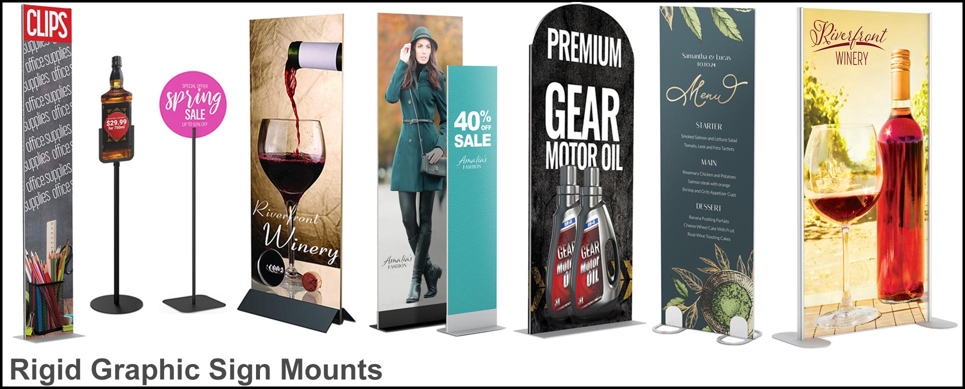 Rigid Graphic Sign Mounts