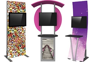 TV Monitor Kiosk Display Stands