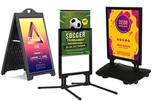 Handheld Sign Stand Holder Sign Stands for Display Stainless Steel - Silver  - 16 x 11 - Bed Bath & Beyond - 37829942