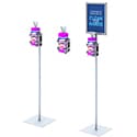 8 1/2w x 11h, 11w x 14h Hand Sanitizer Wipe Dispenser Stand