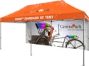 20' Popup Tent Full Wall Only;  Black, Blue, Grey, Red, White or Custom Graphics